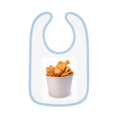 Baby Contrast Trim Jersey Bib