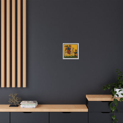 Matte Canvas, Framed (Multi-color) Saint Michael ቅዱስ ሚካኤል