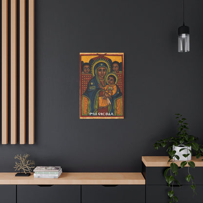 Matte Canvas, Stretched, 1.25" Saint Mary ድንግል ማርያም