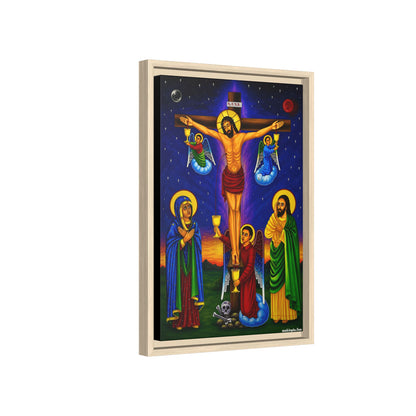 The Crucifixion of Our Lord የጌታችን ስቅለት - Matte Canvas, Framed (Multi-color)