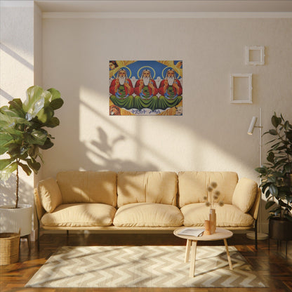 Matte Canvas, Stretched, 0.75" (Multi-Size) Holy Trinity Icon