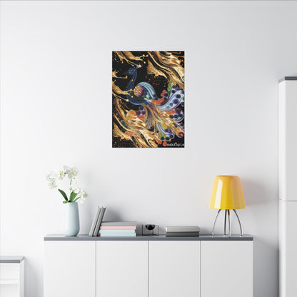 Matte Canvas, Stretched, 0.75" (Multi-Size)  Peacock
