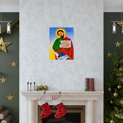 ቅዱስ ዮሐንስ ወንጌላዊ - St. John the Evangelist - Matte Vertical Posters