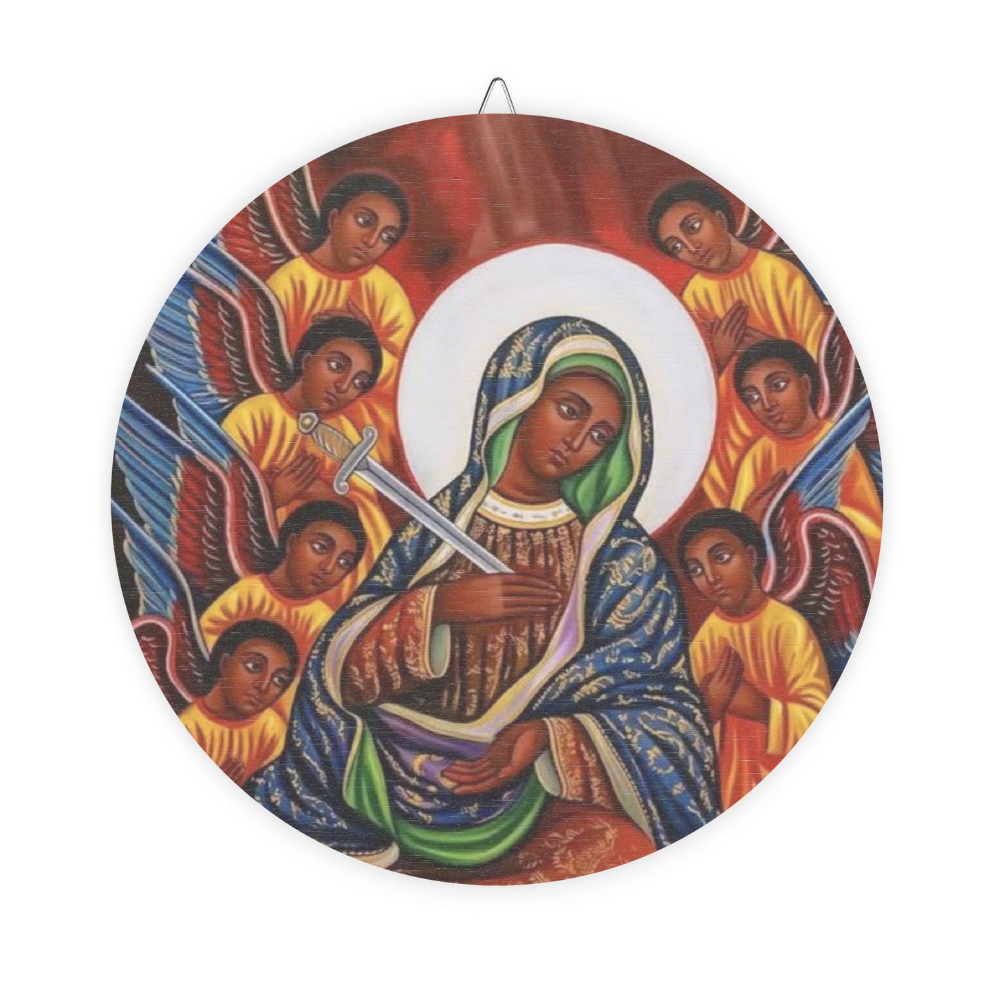 Wood Signs ድንግል ማርያም Virgin Mary