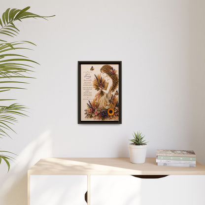 Christian Wall Art | Floral Woman የክርስቲያን ሴት
