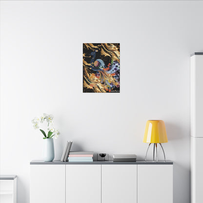 Matte Canvas, Stretched, 0.75" (Multi-Size)  Peacock
