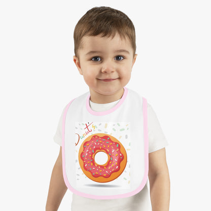 Baby Contrast Trim Jersey Bib