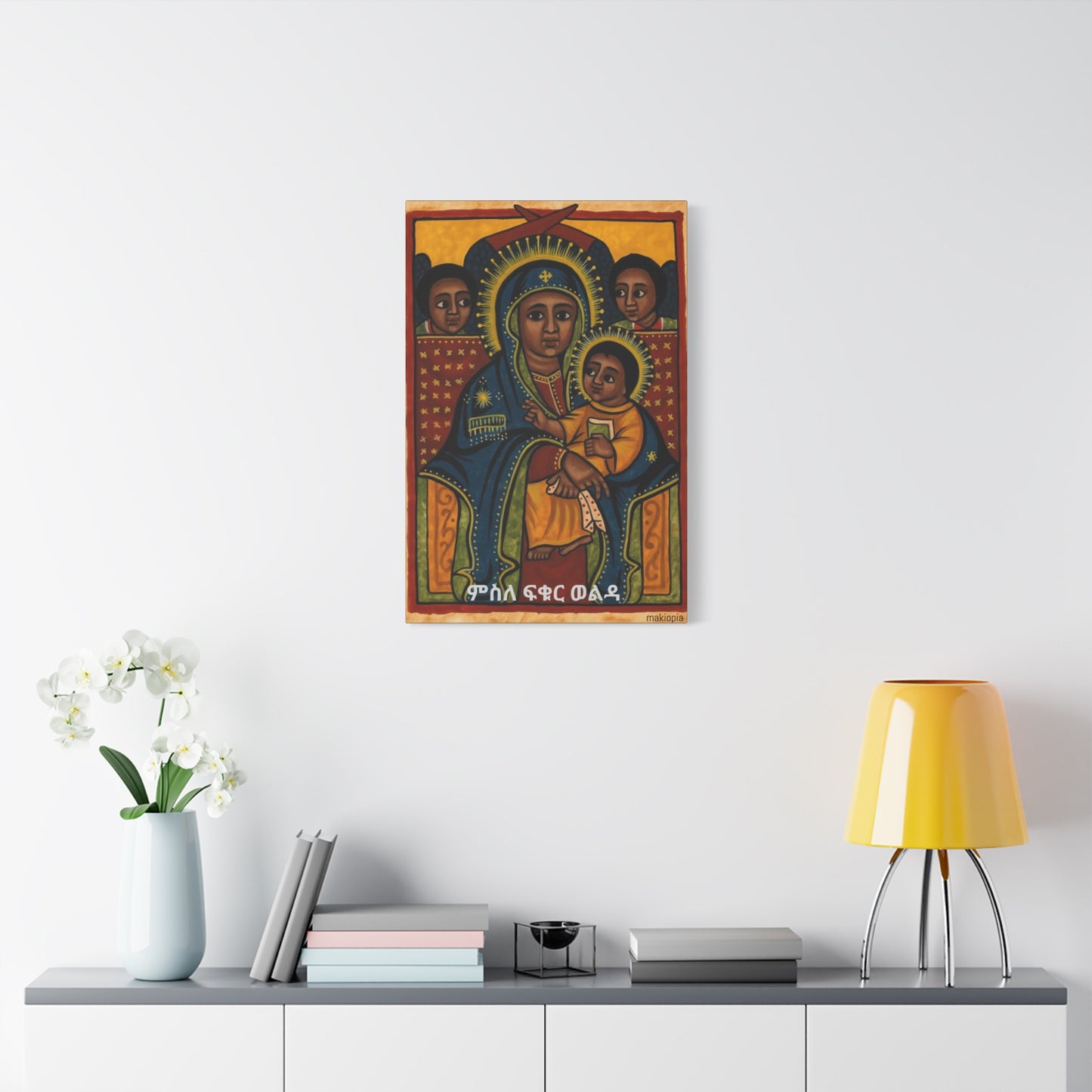 Matte Canvas, Stretched, 1.25" Saint Mary ድንግል ማርያም