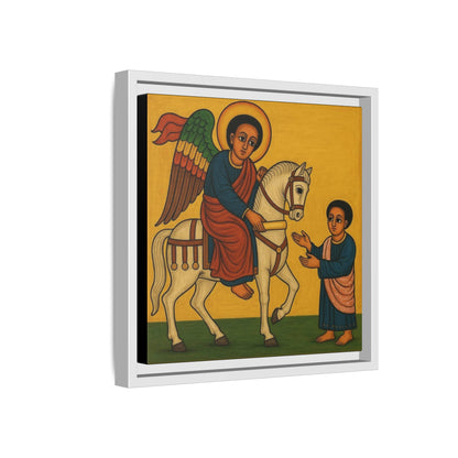 Matte Canvas, Framed (Multi-color) Saint Michael ቅዱስ ሚካኤል