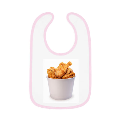 Baby Contrast Trim Jersey Bib