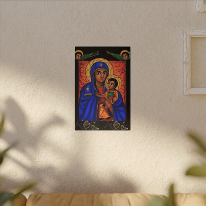 Virgin Mary Matte Canvas, Stretched, 0.75" (Multi-Size)