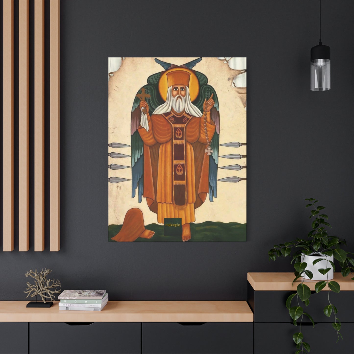 Matte Canvas, Stretched, 1.25" Abune Teklehaimanot አቡነ ተክለሃይማኖት