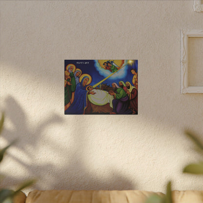 Matte Canvas, Stretched, 0.75" (Multi-Size) የጌታ ልደት Nativity
