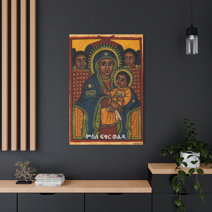 Matte Canvas, Stretched, 1.25" Saint Mary ድንግል ማርያም