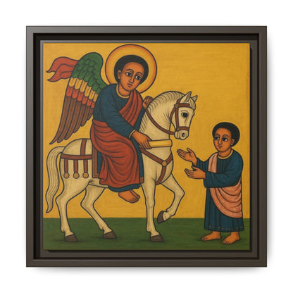 Matte Canvas, Framed (Multi-color) Saint Michael ቅዱስ ሚካኤል