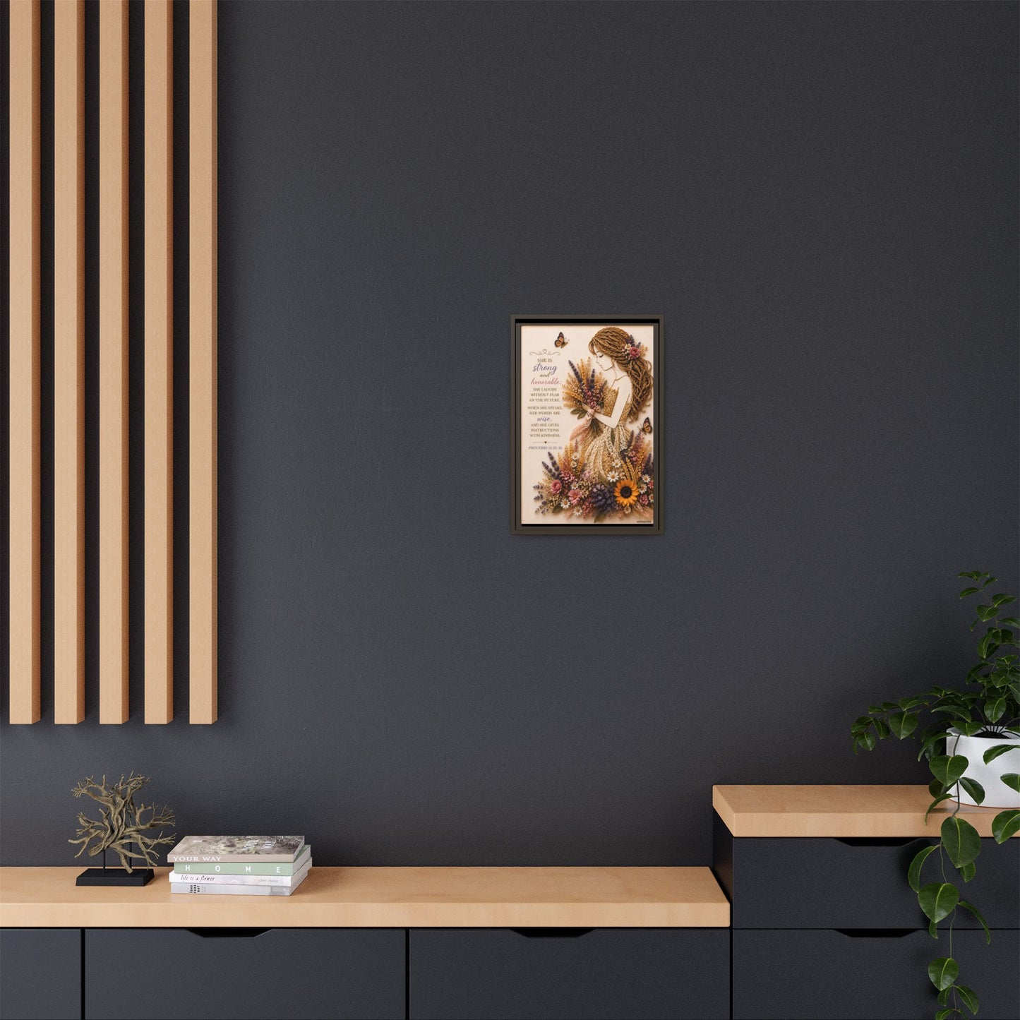 Christian Wall Art | Floral Woman የክርስቲያን ሴት
