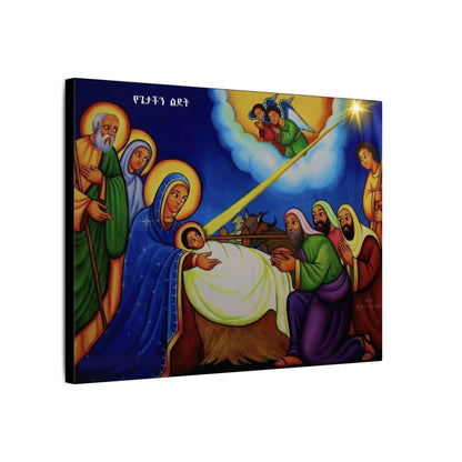 Matte Canvas, Stretched, 0.75" (Multi-Size) የጌታ ልደት Nativity