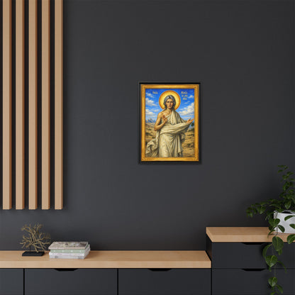 Mary the Egyptian ማርያም ግብፃዊት - Matte Canvas, Framed (Multi-color)