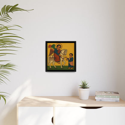 Matte Canvas, Framed (Multi-color) Saint Michael ቅዱስ ሚካኤል