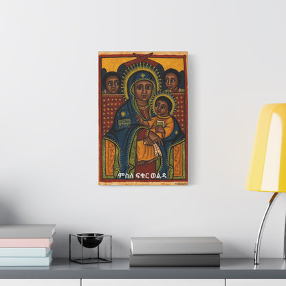Matte Canvas, Stretched, 1.25" Saint Mary ድንግል ማርያም