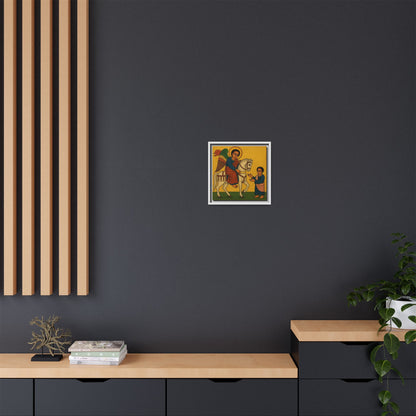 Matte Canvas, Framed (Multi-color) Saint Michael ቅዱስ ሚካኤል
