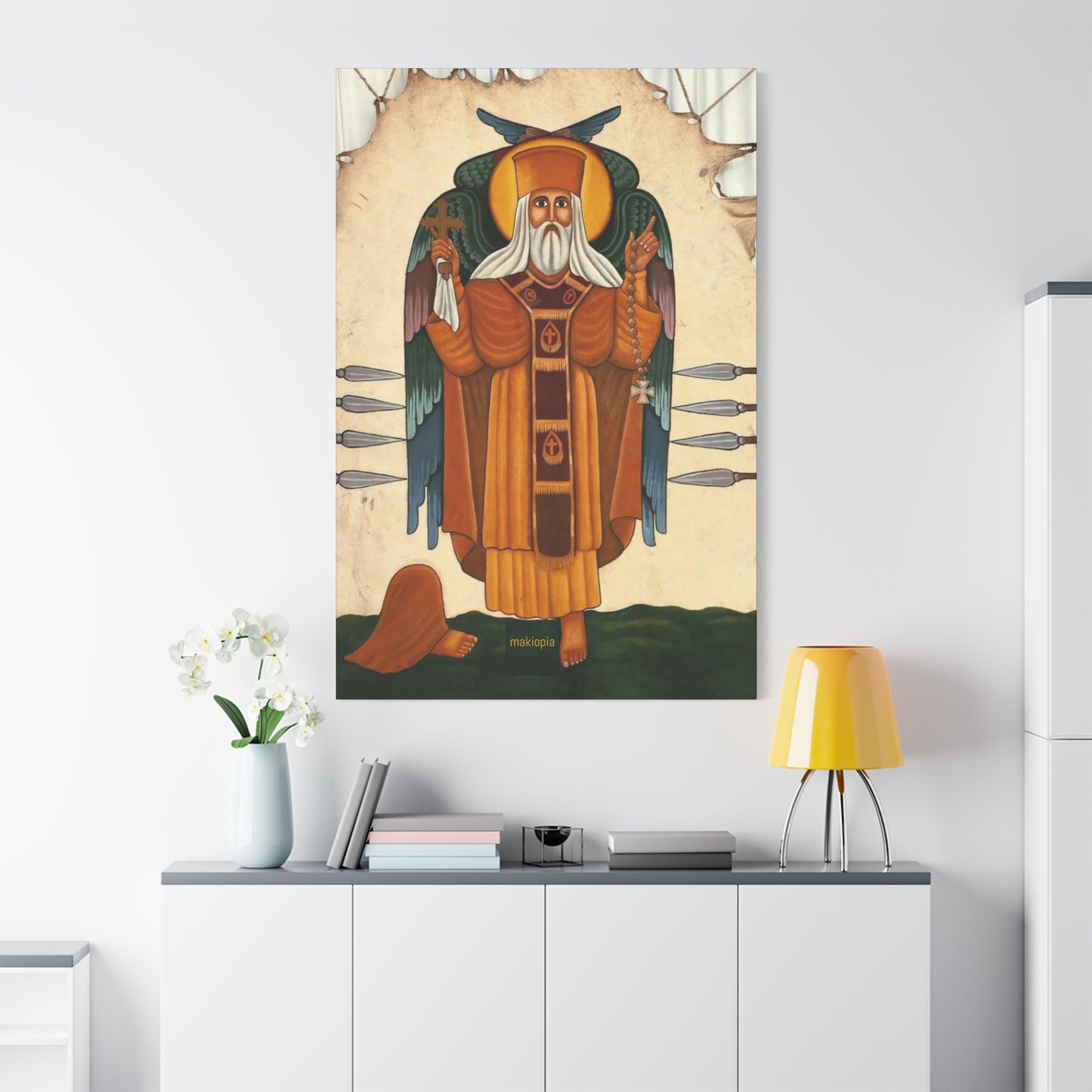 Matte Canvas, Stretched, 1.25" Abune Teklehaimanot አቡነ ተክለሃይማኖት
