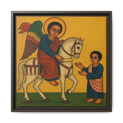 Matte Canvas, Framed (Multi-color) Saint Michael ቅዱስ ሚካኤል