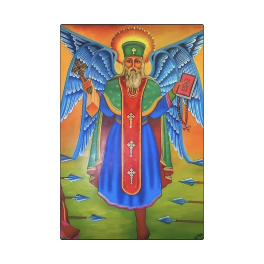 Abune Teklehaimanot Canvas Art Wraps, 1.6" አባ አቡነ
