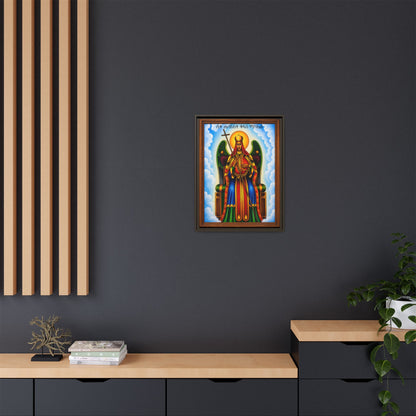 ቅዱስ ሚካኤል St. Michael - Matte Canvas, Framed (Multi-color)