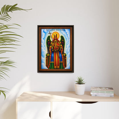 ቅዱስ ሚካኤል St. Michael - Matte Canvas, Framed (Multi-color)
