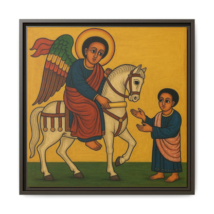 Matte Canvas, Framed (Multi-color) Saint Michael ቅዱስ ሚካኤል