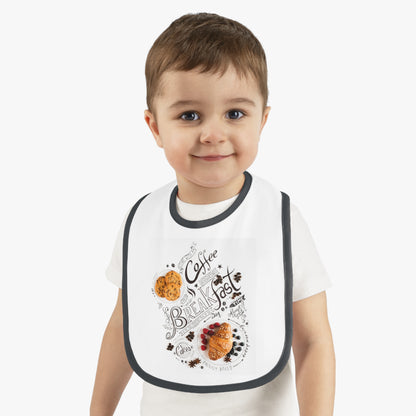 Baby Contrast Trim Jersey Bib