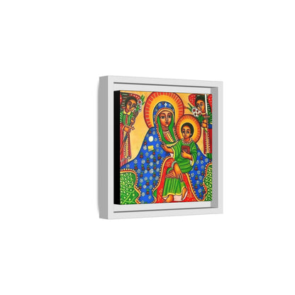 Matte Canvas, Framed (Multi-color) Saint Virgin Mary ቅድስት ድንግል ማርያም