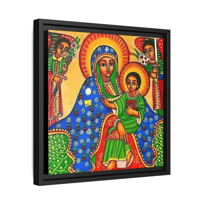 Matte Canvas, Framed (Multi-color) Saint Virgin Mary ቅድስት ድንግል ማርያም