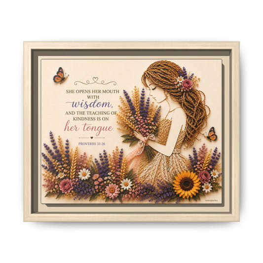 Christian Wall Art | Floral Woman