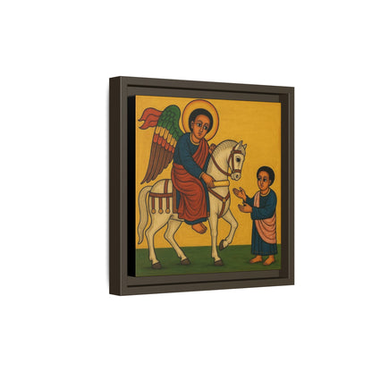 Matte Canvas, Framed (Multi-color) Saint Michael ቅዱስ ሚካኤል