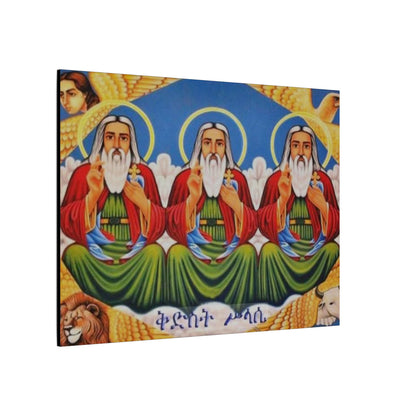 Matte Canvas, Stretched, 0.75" (Multi-Size) Holy Trinity Icon