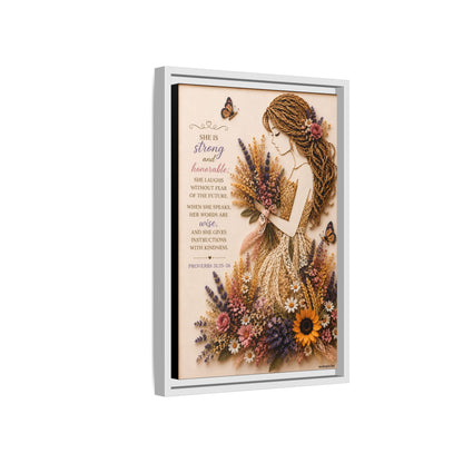 Christian Wall Art | Floral Woman የክርስቲያን ሴት