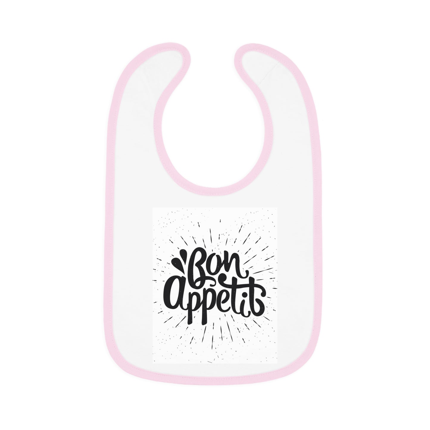 Baby Contrast Trim Jersey Bib