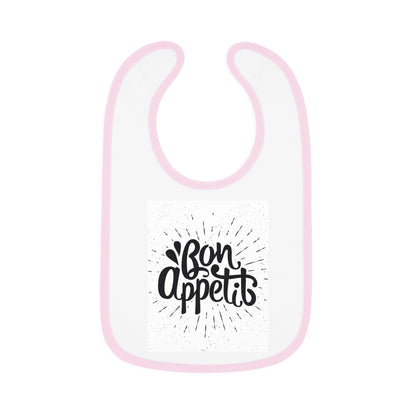 Baby Contrast Trim Jersey Bib