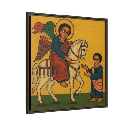Matte Canvas, Framed (Multi-color) Saint Michael ቅዱስ ሚካኤል