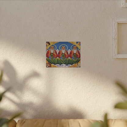 Matte Canvas, Stretched, 0.75" (Multi-Size) Holy Trinity Icon