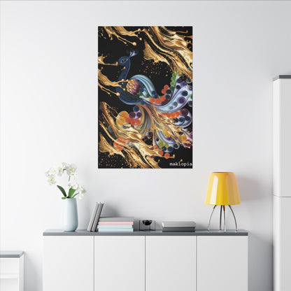 Matte Canvas, Stretched, 0.75" (Multi-Size)  Peacock