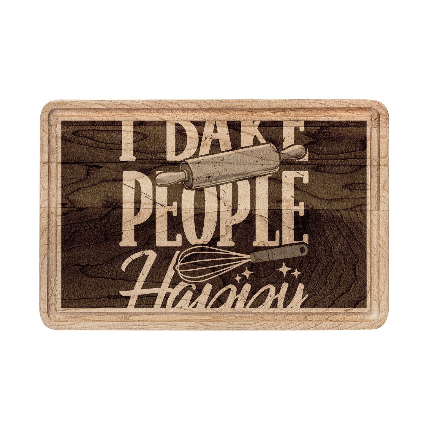 Wooden Cutting Board (Engraving) for kitchen decorations