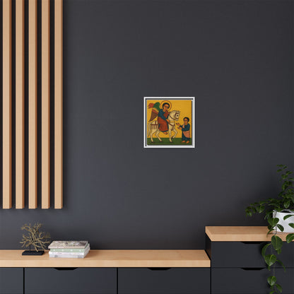 Matte Canvas, Framed (Multi-color) Saint Michael ቅዱስ ሚካኤል