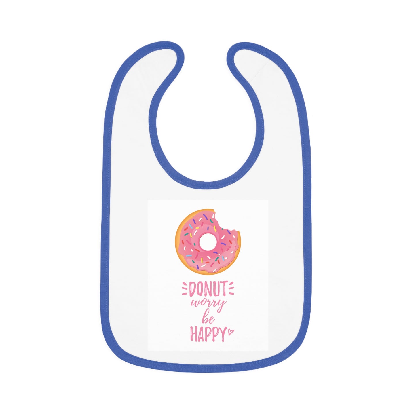 Baby Contrast Trim Jersey Bib