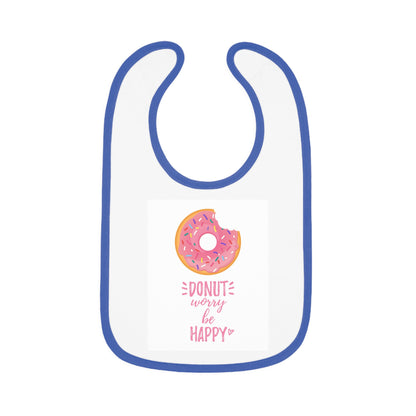 Baby Contrast Trim Jersey Bib