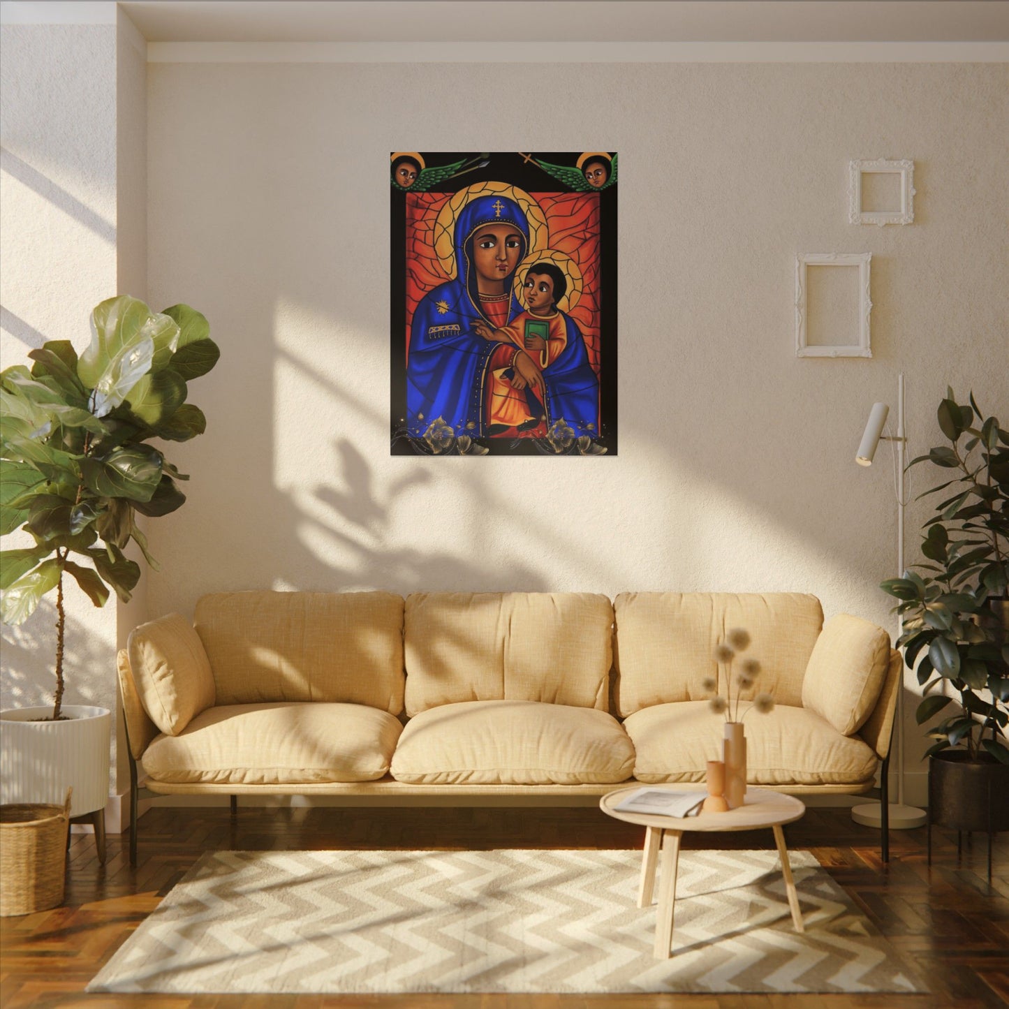 Virgin Mary Matte Canvas, Stretched, 0.75" (Multi-Size)