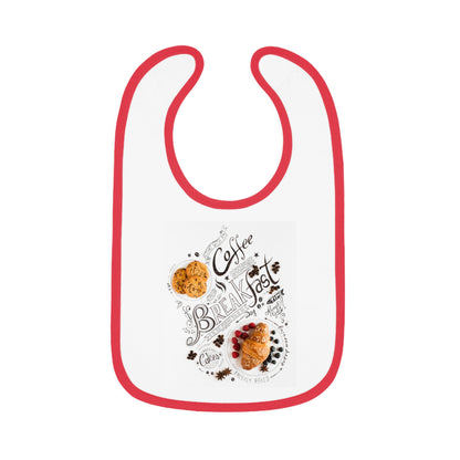 Baby Contrast Trim Jersey Bib