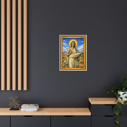 Mary the Egyptian ማርያም ግብፃዊት - Matte Canvas, Framed (Multi-color)